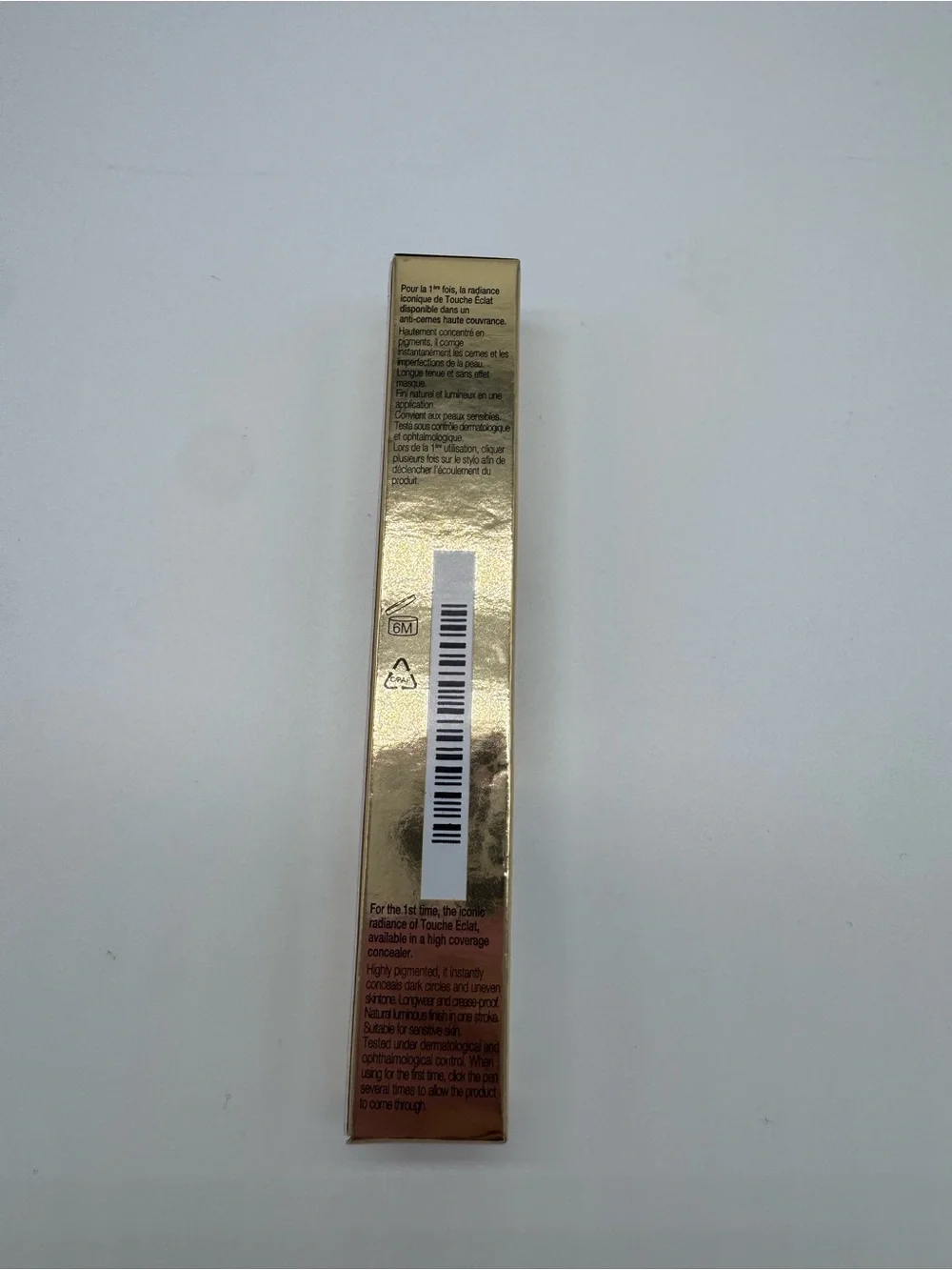 YSL Touche Éclat High Cover Radiant Concealer 0.75 Sugar NIB